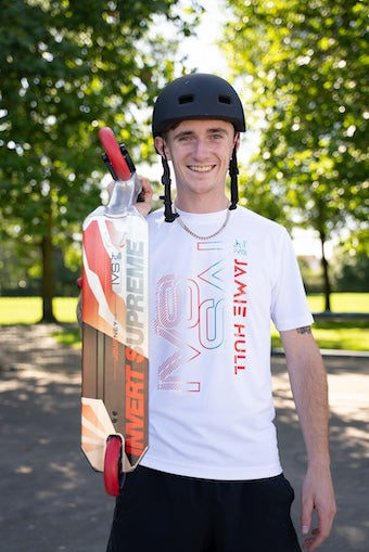 Freestyle koloběžka IVS Journey 3 Jamie Hull Raw Red