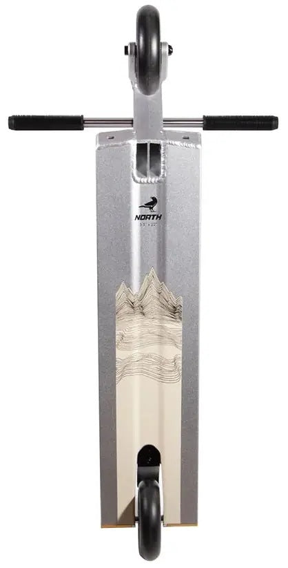 Freestyle koloběžka North Tomahawk Matte Silver